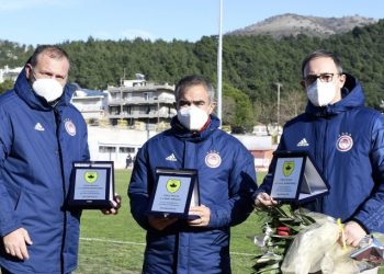 Ο Θεσπρωτός βράβευσε τους Ανατολάκη, Ιμπαγάσα και την ΠΑΕ Ολυμπιακός (pics)
