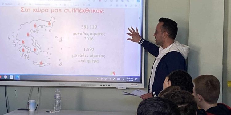 Ενημερωτική δράση για την αιμοδοσία στο 1ο ΓΕΛ Ηγουμενίτσας