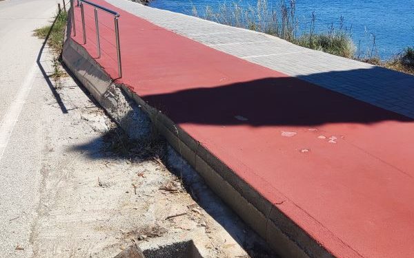 Καταγγελία για επικίνδυνες ελλείψεις στον ποδηλατόδρομο Δρέπανου Ηγουμενίτσας